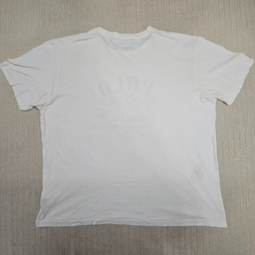 Polo Ralph Lauren Shirt Mens 2XL XXL White Crewneck Graphic Tee Short Sleeve